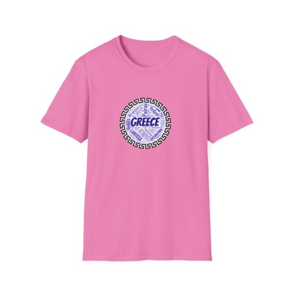 Greece T-Shirt – 100% Cotton, Greek Cities Typography Wordart Design XS-5XL
