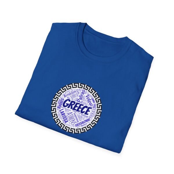 Greece T-Shirt – 100% Cotton, Greek Cities Typography Wordart Design XS-5XL