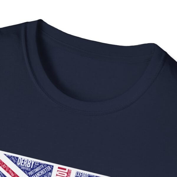Union Jack Cities T-Shirt – 100% Cotton Design Featuring UK Cities, Sizes XS-5XL