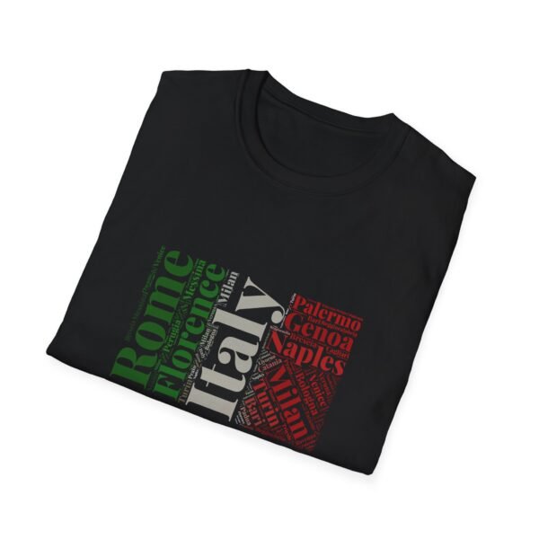 Italy Cities T-Shirt – 100% Cotton, Italian Flag Colors Design XS-5XL