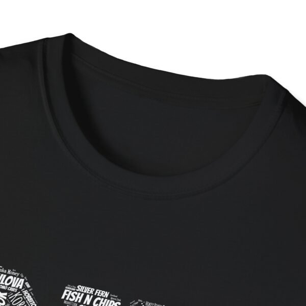 NZ Typography T-Shirt – 100% Cotton Design Featuring Iconic New Zealand Words, Sizes XS-5XL