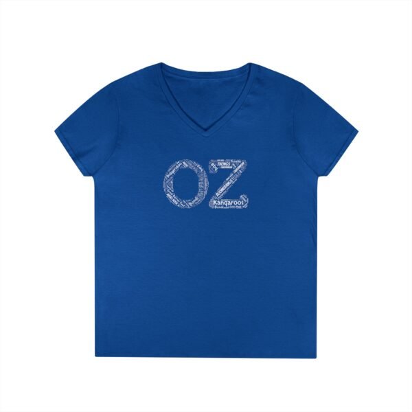 Australia ‘OZ’ V-Neck T-Shirt – 100% Cotton, Iconic Aussie Words Design S-3XL