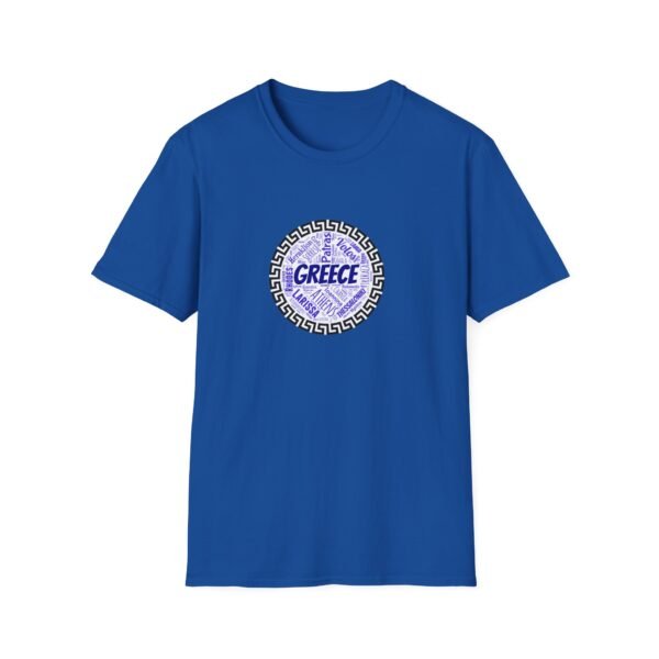 Greece T-Shirt – 100% Cotton, Greek Cities Typography Wordart Design XS-5XL