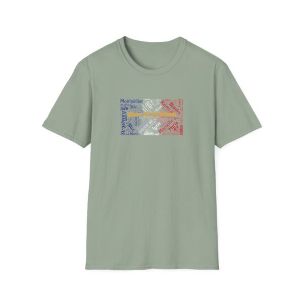 Front (14) Vive La France T-Shirt – 100% Cotton, French Cities & Flag Colors Design Sizes XS-5XL