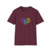 10469586054016986700_2048.jpeg Love Heart T-Shirt – Colorful Word Art Design – Unisex Tee XS-5XL