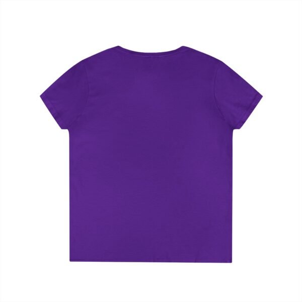 Women's V-Neck Love Heart T-Shirt – Colorful Word Art Design – Sizes S-3XL
