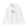 Love Heart Hoodie – Unisex Colorful Word Art Design – Cozy & Stylish Sweatshirt Sizes S to 5Xl
