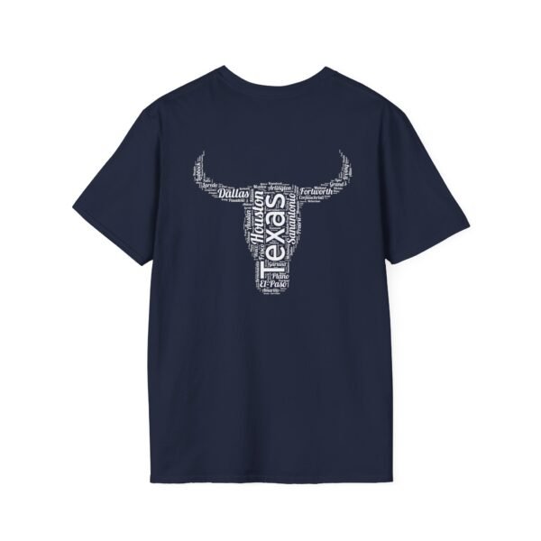 Texas Longhorn T-Shirt – 100% Cotton, Texas Cities Typography Design Sizes XS to 5XL