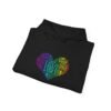 Love Heart Hoodie – Unisex Colorful Word Art Design – Cozy & Stylish Sweatshirt Sizes S to 5Xl