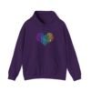 Love Heart Hoodie – Unisex Colorful Word Art Design – Cozy & Stylish Sweatshirt Sizes S to 5Xl