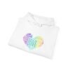 Love Heart Hoodie – Unisex Colorful Word Art Design – Cozy & Stylish Sweatshirt Sizes S to 5Xl