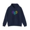 Love Heart Hoodie – Unisex Colorful Word Art Design – Cozy & Stylish Sweatshirt Sizes S to 5Xl