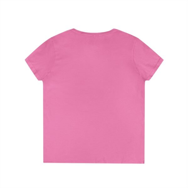 Women's V-Neck Love Heart T-Shirt – Colorful Word Art Design – Sizes S-3XL