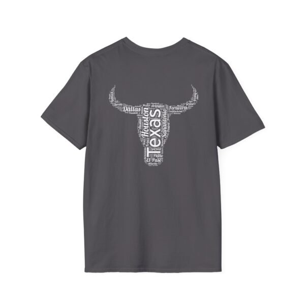 Texas Longhorn T-Shirt – 100% Cotton, Texas Cities Typography Design Sizes XS to 5XL