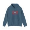 Switzerland Typography Hoodie – Swiss Cities in Swiss Flag Design Sizes S to 5XL