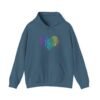 Love Heart Hoodie – Unisex Colorful Word Art Design – Cozy & Stylish Sweatshirt Sizes S to 5Xl