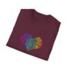 17320855904212235148_2048.jpeg Love Heart T-Shirt – Colorful Word Art Design – Unisex Tee XS-5XL