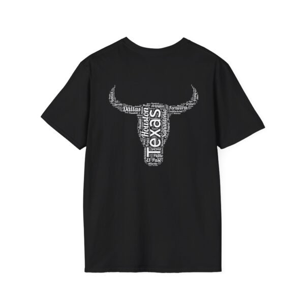 Texas Longhorn T-Shirt – 100% Cotton, Texas Cities Typography Design Sizes XS to 5XL
