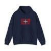 Switzerland Typography Hoodie – Swiss Cities in Swiss Flag Design Sizes S to 5XL