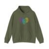 Love Heart Hoodie – Unisex Colorful Word Art Design – Cozy & Stylish Sweatshirt Sizes S to 5Xl