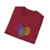 7251369355394352467_2048.jpeg Love Heart T-Shirt – Colorful Word Art Design – Unisex Tee XS-5XL