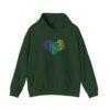Love Heart Hoodie – Unisex Colorful Word Art Design – Cozy & Stylish Sweatshirt Sizes S to 5Xl