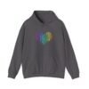 Love Heart Hoodie – Unisex Colorful Word Art Design – Cozy & Stylish Sweatshirt Sizes S to 5Xl