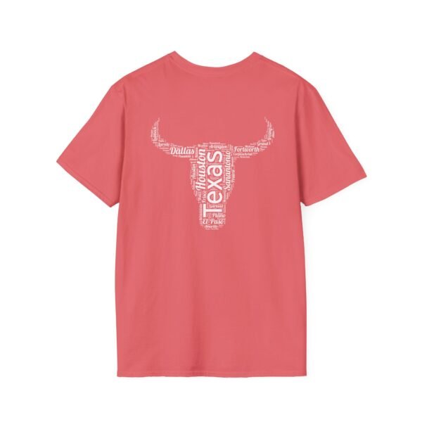 Texas Longhorn T-Shirt – 100% Cotton, Texas Cities Typography Design Sizes XS to 5XL