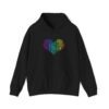 Love Heart Hoodie – Unisex Colorful Word Art Design – Cozy & Stylish Sweatshirt Sizes S to 5Xl
