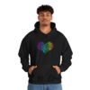 Love Heart Hoodie – Unisex Colorful Word Art Design – Cozy & Stylish Sweatshirt Sizes S to 5Xl