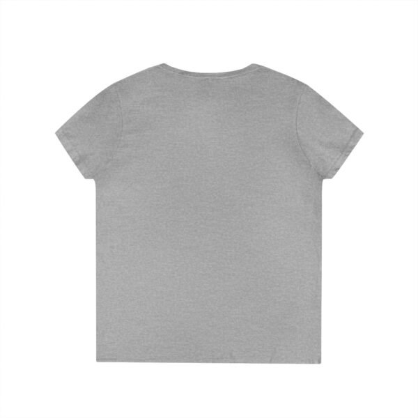 Women's V-Neck Peace Sign T-Shirt – Colorful Word Art Design | Soft Cotton Tee Sizes S to 3XL