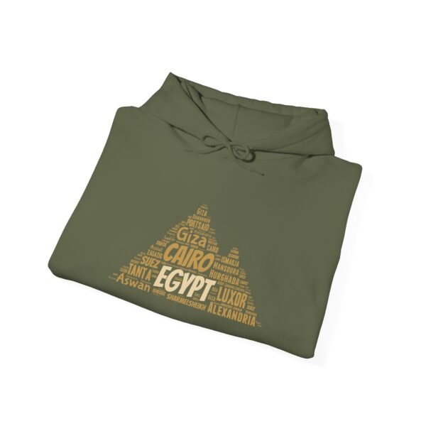 Egypt Pyramid Typography Hoodie – Egyptian Cities Design Small to 5XL