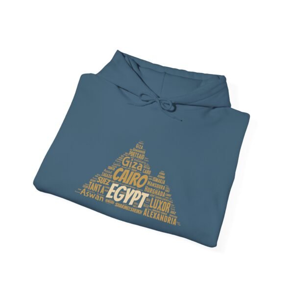 Egypt Pyramid Typography Hoodie – Egyptian Cities Design Small to 5XL