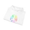 14412452009452276543_2048.jpeg Peace Sign Hoodie – Colorful Word Art Design | Unise, S to 5XL