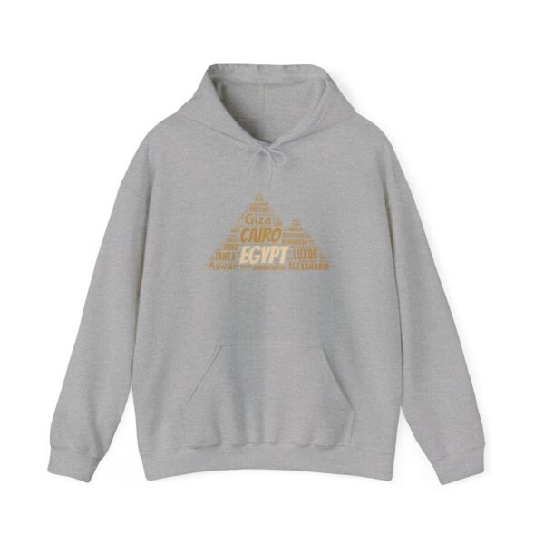 Egypt Pyramid Typography Hoodie – Egyptian Cities Design Small to 5XL