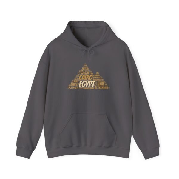 Egypt Pyramid Typography Hoodie – Egyptian Cities Design Small to 5XL