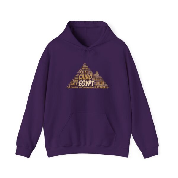Egypt Pyramid Typography Hoodie – Egyptian Cities Design Small to 5XL