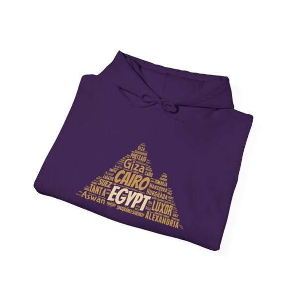 Egypt Pyramid Typography Hoodie – Egyptian Cities Design Small to 5XL