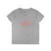 India Lotus Flower V-Neck – Women’s Fit | Sizes S–3XL | 100% Cotton
