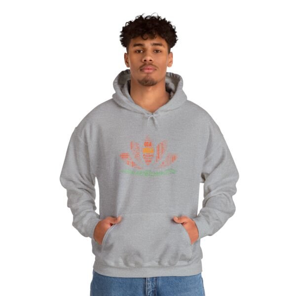 India Lotus Flower Hoodie – Unisex | Sizes S–5XL | Indian Cities and State