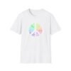 8499193660232226426_2048.jpeg Peace Sign T-Shirt – Colorful Word Art Design | Unisex Soft Cotton Tee Sizes XS to 5XL