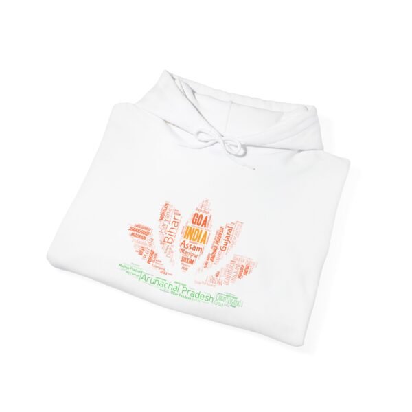India Lotus Flower Hoodie – Unisex | Sizes S–5XL | Indian Cities and State