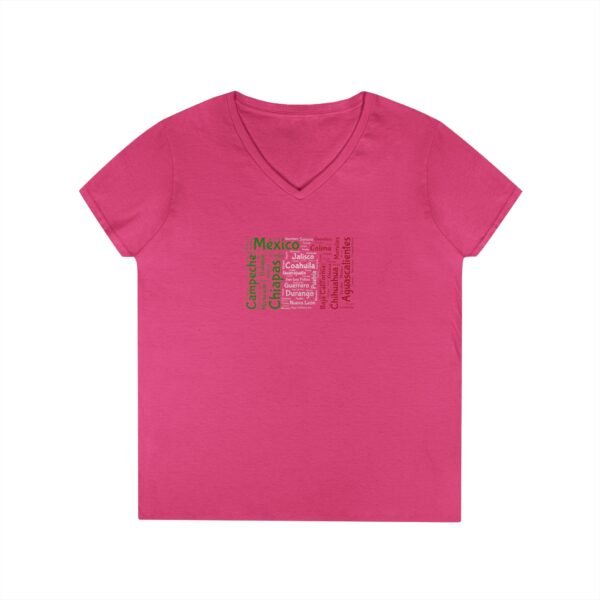 Mexico States V-Neck T-Shirt – Women’s Soft-Style Fit - Sizes S to 3XL