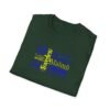 Swedish Flag City Names T-Shirt – Unisex Tee Representing Sweden Sizes XS to 5XL