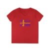 Women’s Sweden Flag V-Neck – Stylish Tee with Swedish Cities Design Sizes S to 3XL