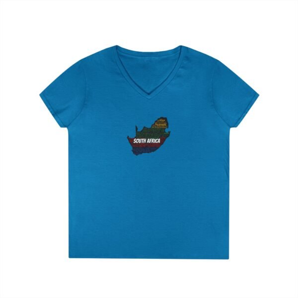 South Africa States V-Neck T-Shirt – Women's Soft-Style Tee - Sizes S to 3XL