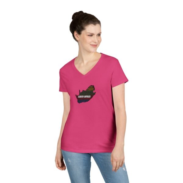 South Africa States V-Neck T-Shirt – Women's Soft-Style Tee - Sizes S to 3XL