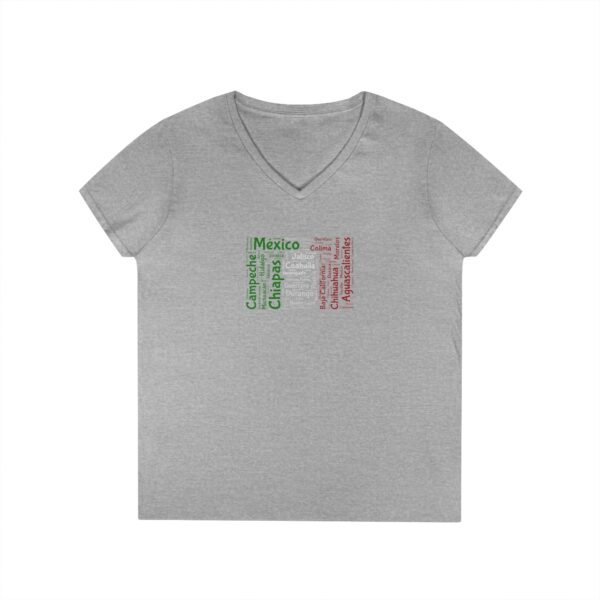 Mexico States V-Neck T-Shirt – Women’s Soft-Style Fit - Sizes S to 3XL