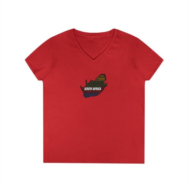 South Africa States V-Neck T-Shirt – Women's Soft-Style Tee - Sizes S to 3XL