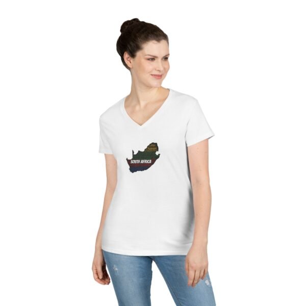 South Africa States V-Neck T-Shirt – Women's Soft-Style Tee - Sizes S to 3XL
